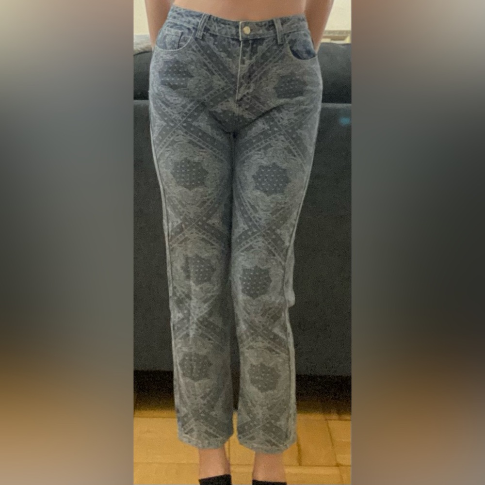 Bandana Patterned Denim Jeans - Windsor